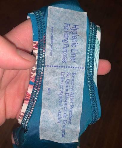 La Blanca  teal tropical coconut girl size 14 swim bottoms