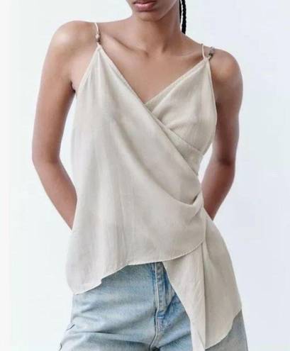 ZARA Asymmetrical Backless Top