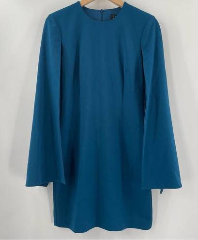 Black Halo  EVE By LAUREL BERMAN Dress Size 6 Statement Sleeve Cutout La Rue Mini