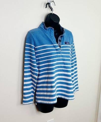 L.L.Bean  Women's Soft Cotton Polo Shirt Classic Stripe Size Small Pullover