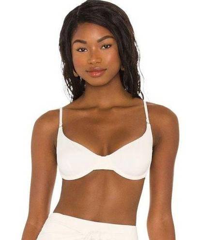 We Wore What  Revolve Womens Vintage Bra Bikini Swim Top Size S Off White