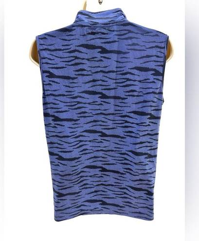 Polo COPY - Jamie Sadock Womens Golf  Tiger print sleeveless Zip *READ*