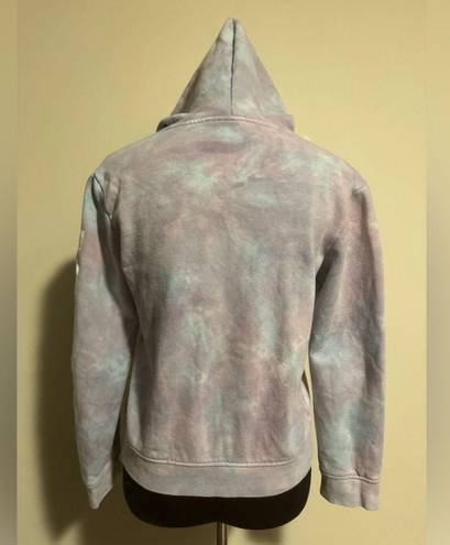 Vans EUC  Purple and Blue Tie Dye Graphic Hoodie size large