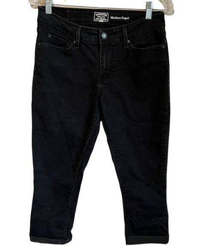 Levi’s Signature  Faded Black Modern Cuffed Capris