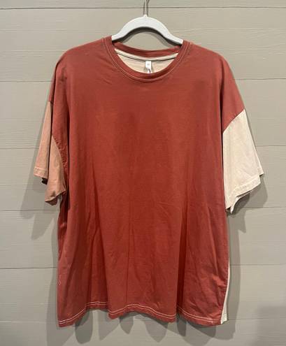 Wishlist red colorblock t shirt