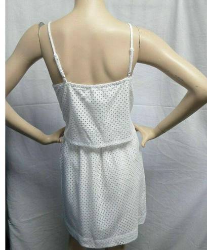 The Loft "" WHITE EYELET OVERLAY TOP CAREER CASUAL DRESS SIZE: 2 NWT $80