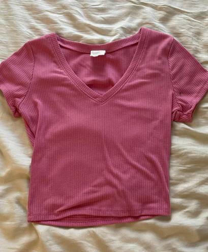 Tilly's Tilly’s Pink Cropped Tee