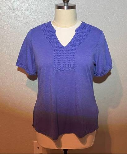 Fashion Bug Periwinkle Blue Short Sleeve Top