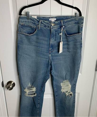 Good American  Good Vintage distressed straight leg jeans size 15