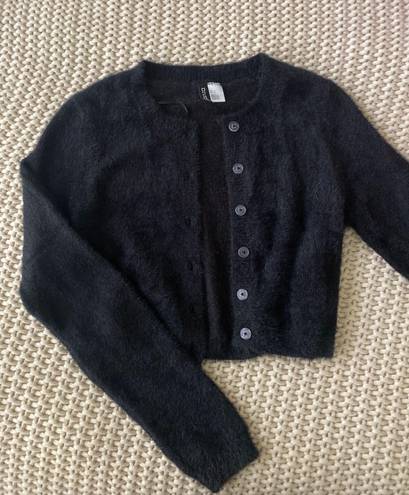 Divided Black Cardigan Sweater