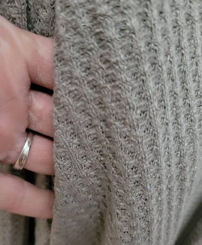 Wishlist  gray waffle knit duster size large