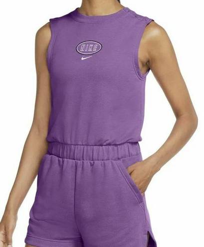 Nike Sportswear Women Purple Nubela Varsity Short Romper