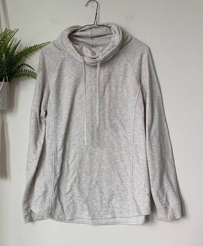 32 Degrees Heat  Funnel Neck Light Gray Hoodie