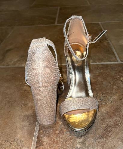 Shoe Land Rose Gold Heels