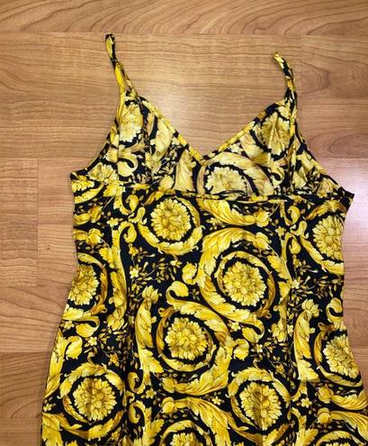 Versace Barocco Silk Pajama Slip Medium