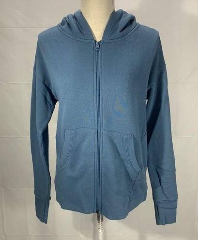 Vera Bradley Full Zip Blue Sweatshirt Hoodie Size Small