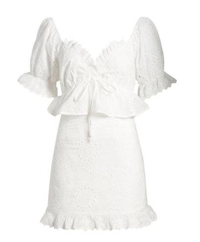 Lost + Wander  Women's White Dress size L NWT- flawed see photo (b16)