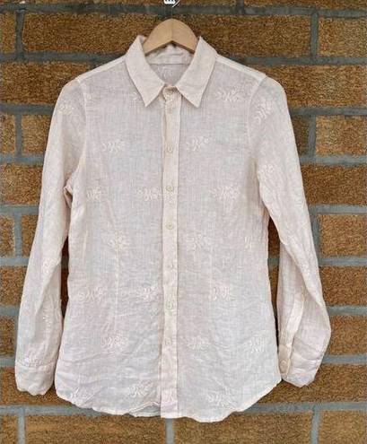 CP Shades  embroidered linen  shirt small