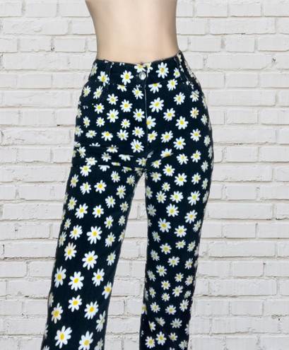 Dolls Kill 🌼 Vintage Daisy Patterned Bootcut Jeans 🌼