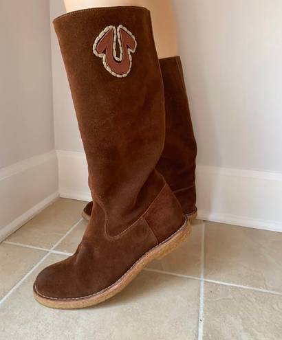 True Religion New  Jeans Abbey Women Horseshoe Pull On Riding Boot/Booties Sz 9,5