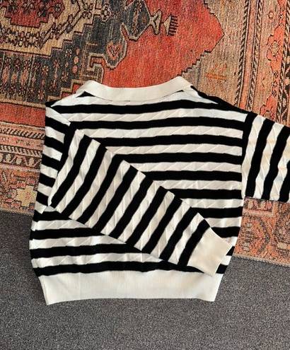 Commense Textured Stripe Cardigan Multi Size M