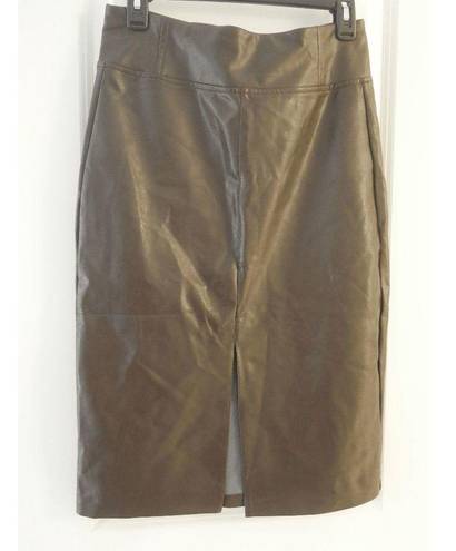 Laundry by Shelli Segal  Faux Leather Pencil Skirt Size S