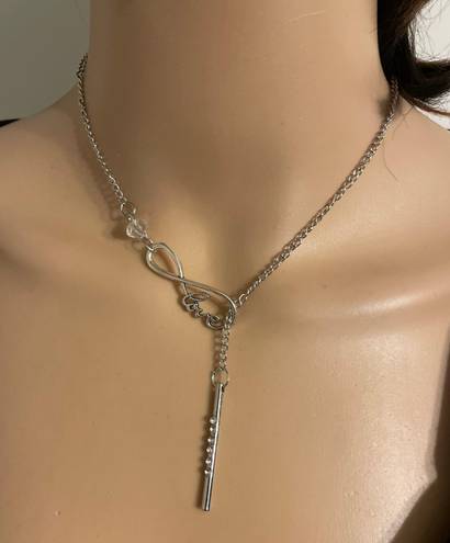 infinity Crystal  Charm Necklace