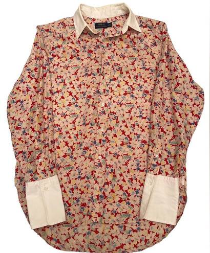 Polo Woman’s  Ralph Lauren floral silk dress shirt