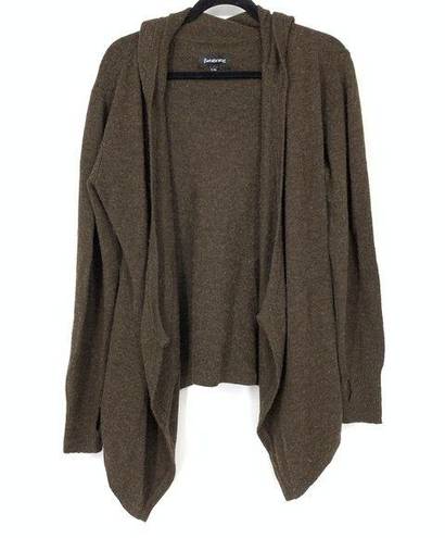 Betabrand  Women's Size S/M Open Front Cardigan Wool Sweater Long Sleeve Brown