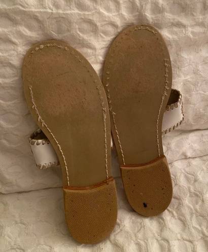 Jack Rogers Jack Roger Sandals White And Gold