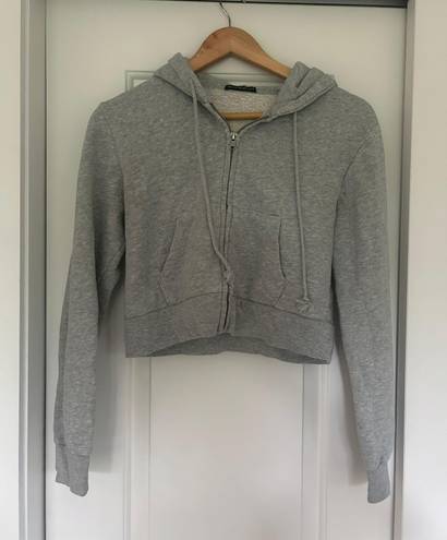 Brandy Melville Gray Crystal Hoodie