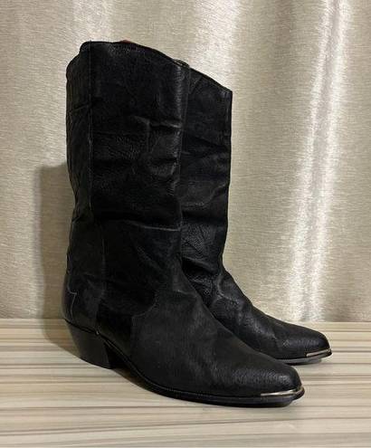 Dingo  Boots Leather Western Cowboy Stud Embellished Silver Tone Tips