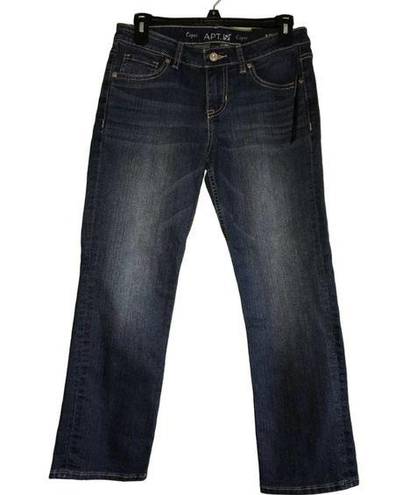 Apt. 9  DARK WASH MID RISE JEAN CAPRIS SIZE 4P