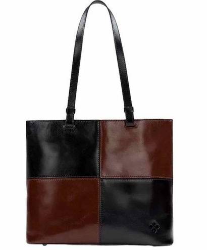 Patricia Nash  Danville Leather Tote Black Tan