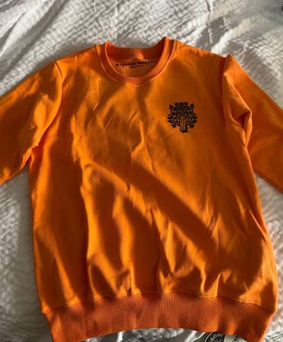 Chrome Hearts Sweater Crewneck (Orange) Size Small