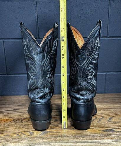 Nocona 2010 Black Leather Western Cowgirl Boots Women’s 9 EE