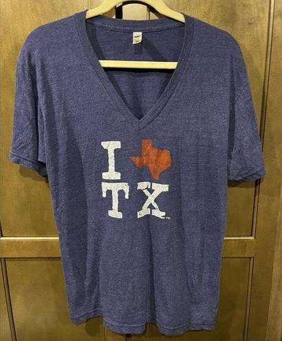 The Comfy I Heart (🩷) TX (Texas) Cotton Rayon Polyester T Shirt Tee some stretch