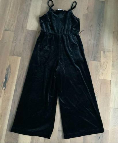 Popsugar Woman’s Velour Black Jumpsuit Size Medium