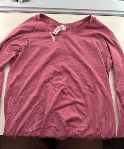 Lululemon Pink Swiftly Tech Long Sleeve