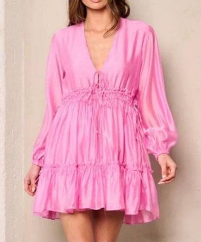 The Moon Day +  Pink Ruffle Dress(Size Medium)