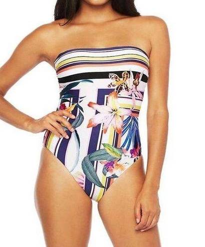 Trina Turk New.  floral swimsuit….size 8