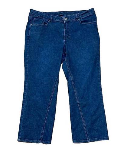 Isaac Mizrahi  Live Reg True Denim Straight Leg Jeans w/ Inset Size 16P