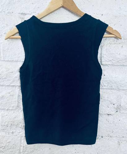 Armani Exchange tank top black sleeveless size S cotton