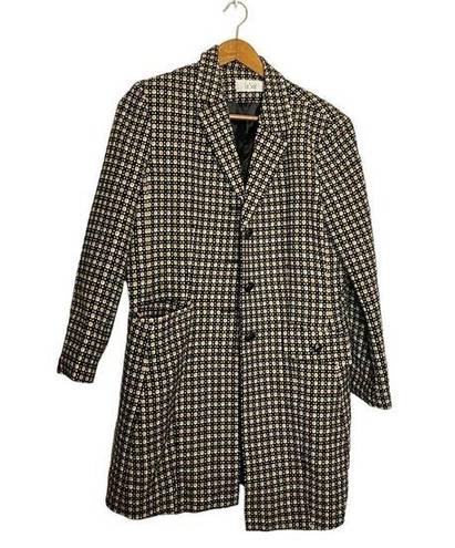 Le Suit  Black & Brown Vintage Style Long Blazer/Suit Coat