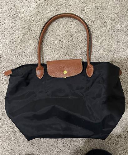 Longchamp Large Le Pliage Black Tote