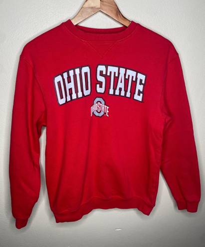 Ohio State University Red Crewneck Sweater Official Merchandise