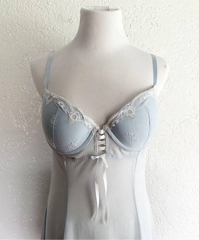 Fashion Bug Powder blue‎ sheer negligee