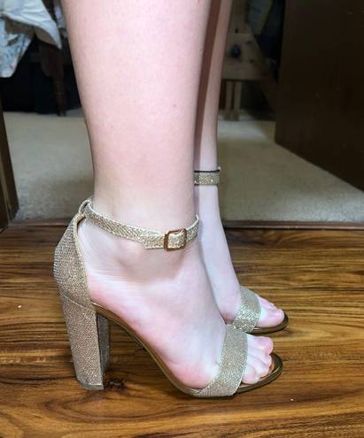 Shoe Land Rose Gold Heels