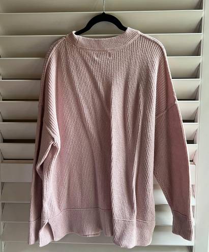 Aerie Light Pink Oversized  Sweater