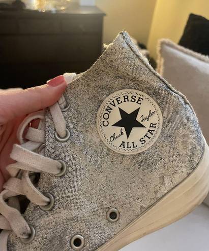 Converse Silver Platform